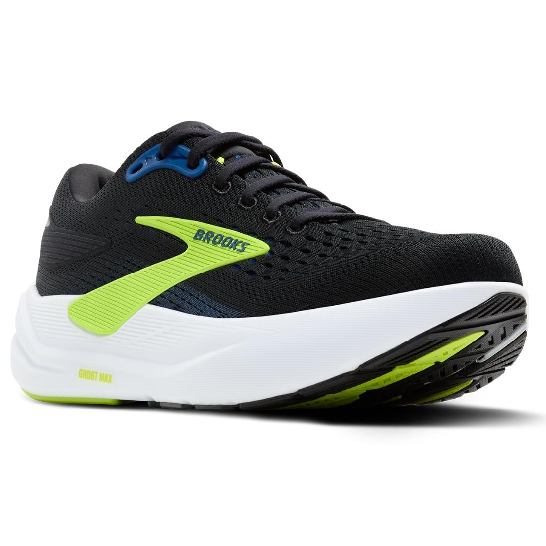 Męskie buty do biegania Brooks Ghost Max 3 – Black/Navy/Acid Lime